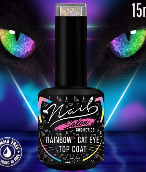 Rainbow ™ Cat Eye – Top Coat 15ml / Holographic Glitter FX