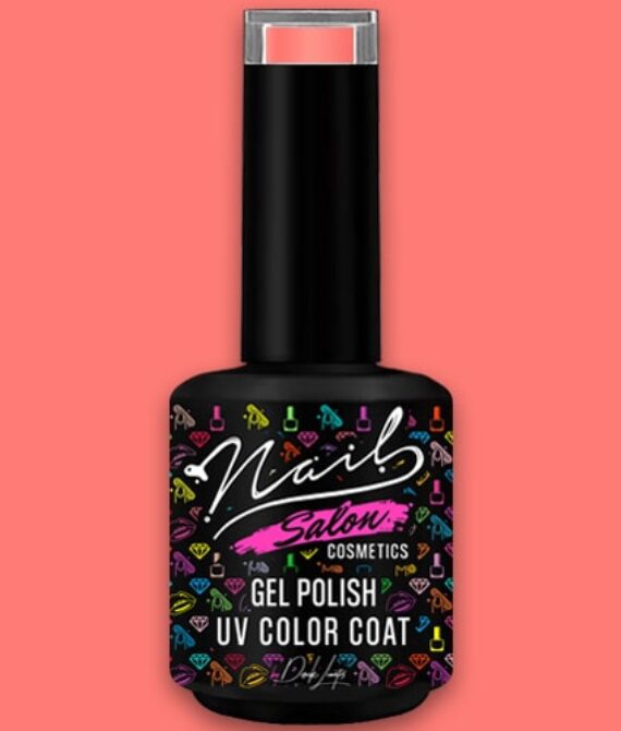 Crunchy Peach (Ροδακινί Pastel Neon) – Ημιμόνιμο Βερνίκι Νυχιών Nail Salon Cosmetics 15ml