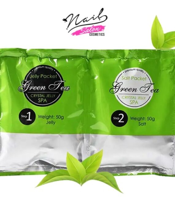 Crystal Jelly Pedi Spa / Treatment Salt Scrub – Green Tea (Πράσινο Τσάι)