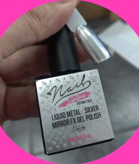 Liquid Metal / Silver – Mirror FX Ημιμόνιμο Βερνίκι Νυχιών Nail Salon Cosmetics 10ml