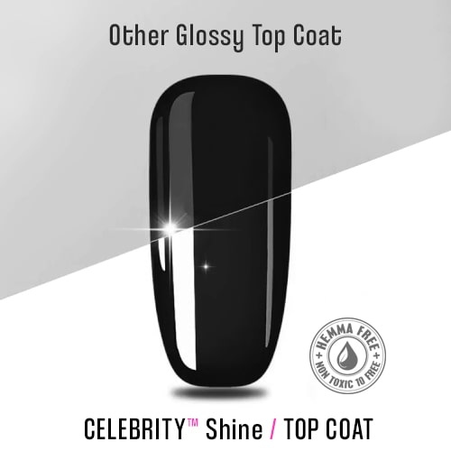 Celebrity Shine – Extreme Gloss No Wipe Top Coat 15ml - Image 3