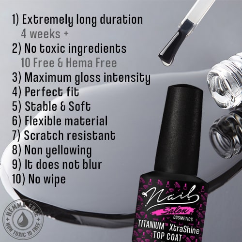 Τitanium XtraStrong - Rubber Top Coat 15ml - Image 3