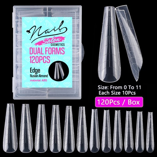 Dual Forms System - Russian Almond Edge 120 pcs - Image 2