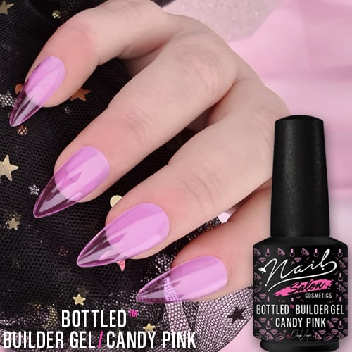 BOTTLED Builder Gel – BIAB Candy Pink 15ml - Image 3