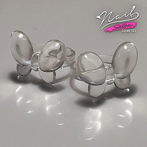 20pcs Nail Polish Clips For Display Butterfly Clear