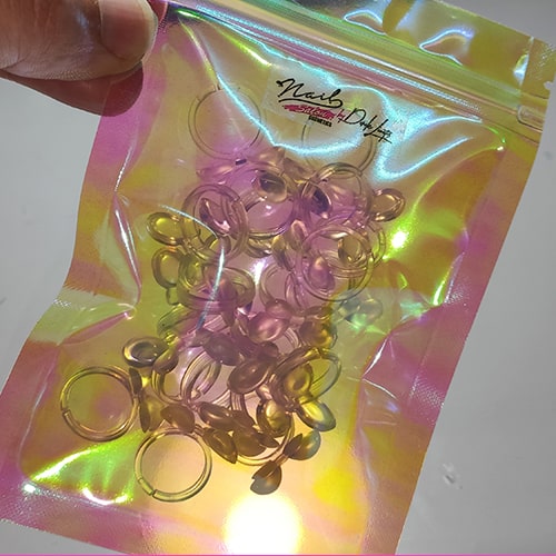 20pcs Nail Polish Clips For Display Butterfly Clear - Image 2