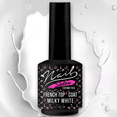 French Top 2in1 – Milky White Top Coat 15ml