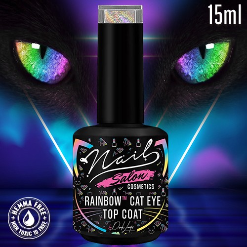 Rainbow ™ Cat Eye – Top Coat 15ml / Holographic Glitter FX