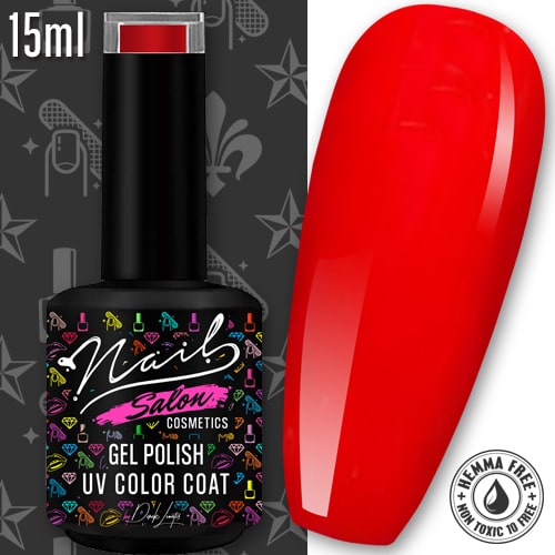 Ferrari Red – Nail Salon Cosmetics Gel Polish 15ml - Image 2