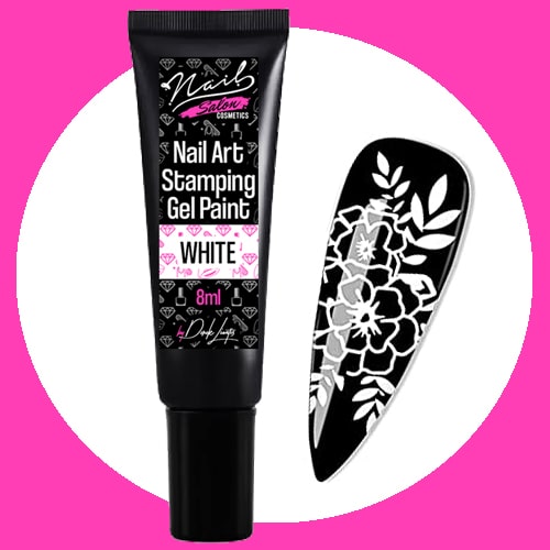 Nail Art Stamping & Gel Paint 8ml – White