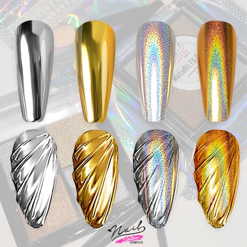 Metallic FX / Mirror Compact 4 Set / Metallic & Holo Pigment – 18g. - Image 3